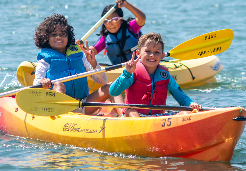 Kayaking at camp