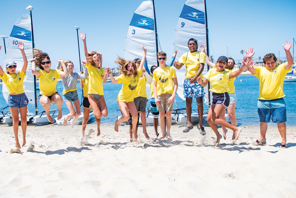 Jumping for joy at camp!